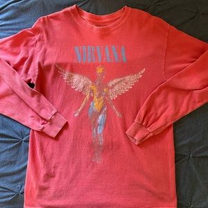 Urban Outfitters Nirvana Long Sleeve Shirt.